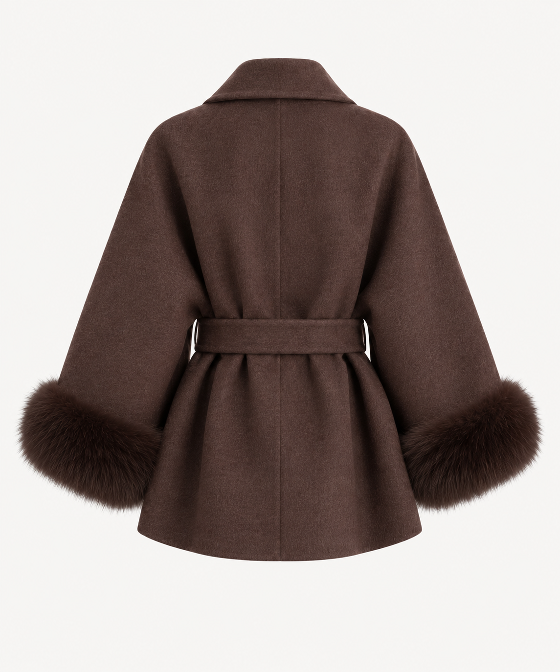 FURRY WRAP COAT