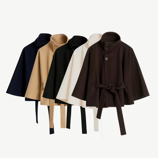 BELTED PONCHO